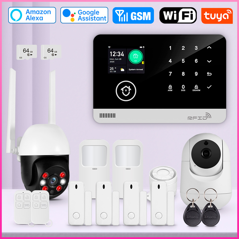 Smart Home Keyboard - ระบบเตือนภัยสําหรับ Home Tuya WIFI GSM Security