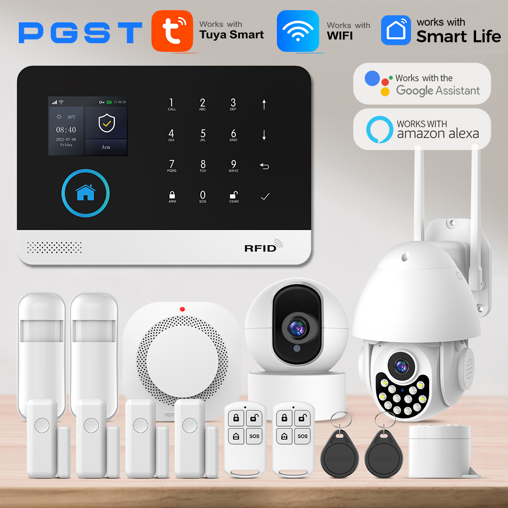 Smart Home Keyboard - ระบบเตือนภัยบ้านอัจฉริยะ ทำงานร่วมกับ Tuya 2.4G WiFi ระบบรักษาความปลอดภัยไร้สาย