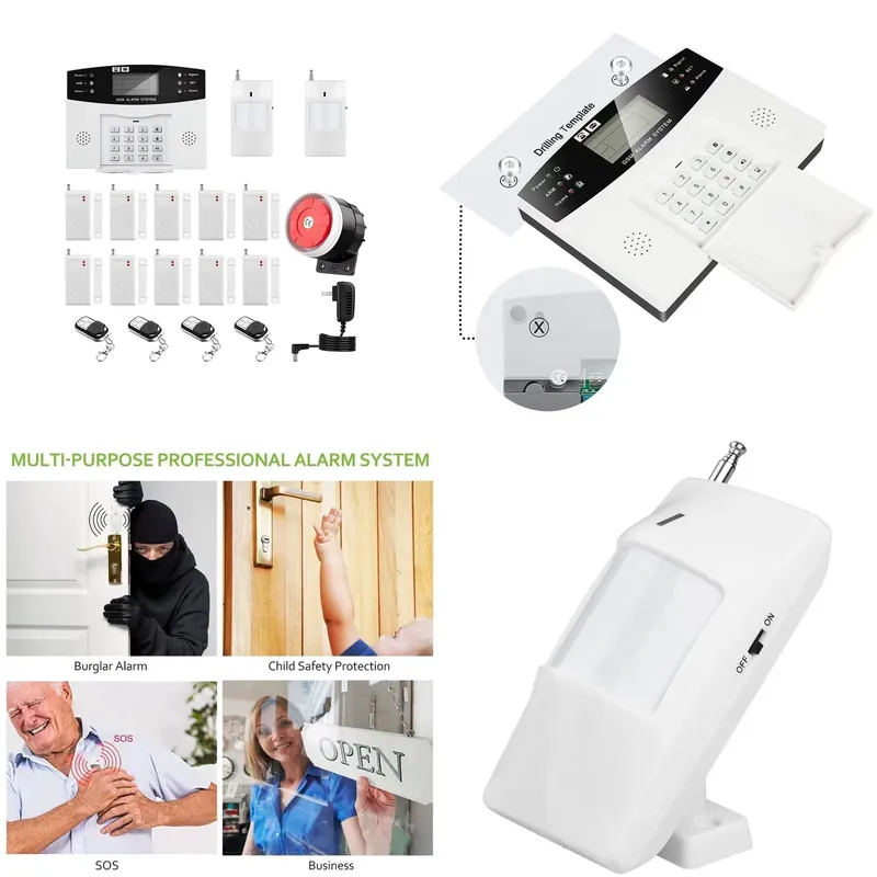 Smart Home System - ชุดสัญญาณกันขโมยบ้าน ระบบโทรอัตโนมัติ ไซเรน 120dB รีโมทคอนโทรล ระบบเตือนภัยบ้านอัจฉริยะ