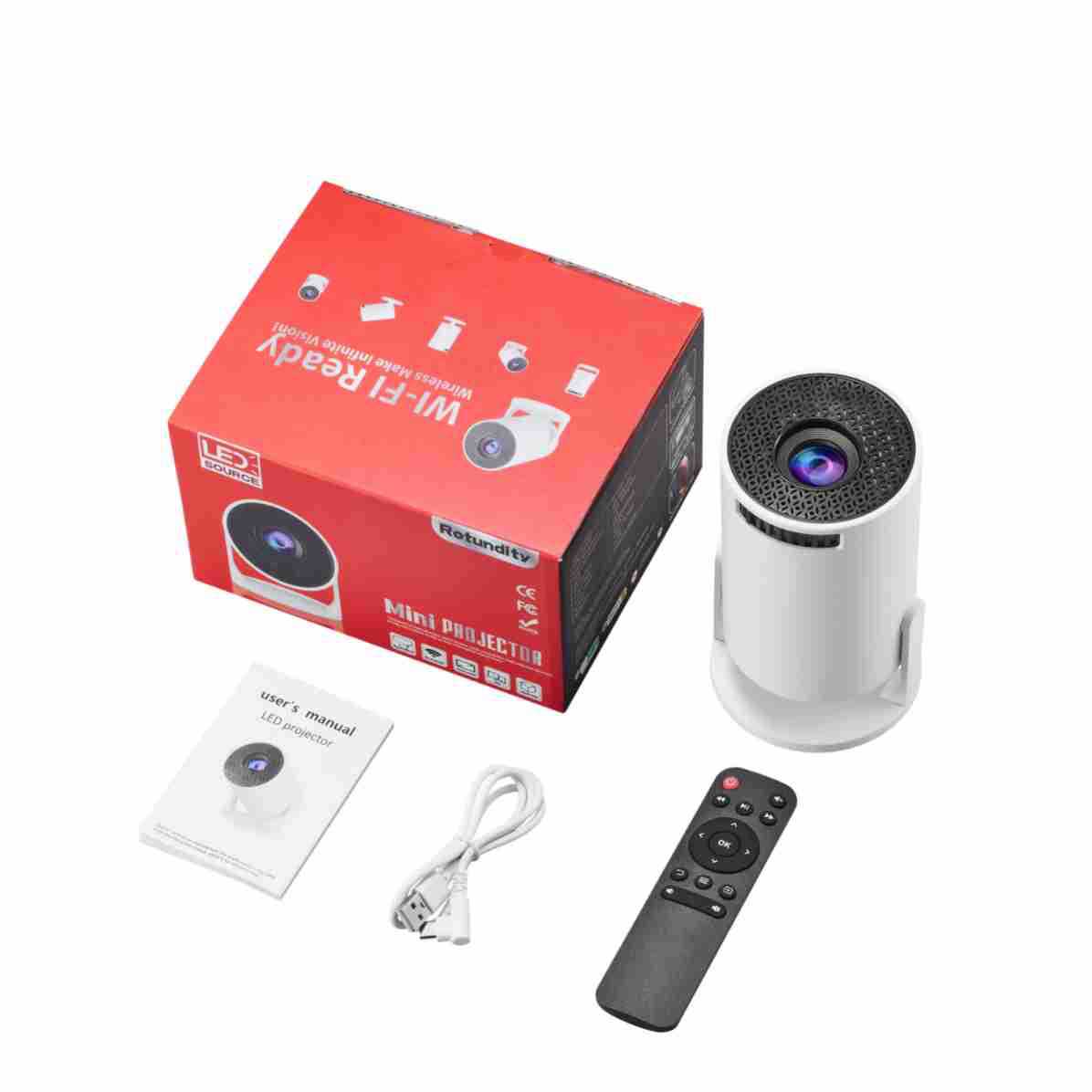 Smart Home Theater - โปรเจคเตอร์วิดีโอขนาดเล็กอัจฉริยะ 4K รุ่นใหม่ Wifi HY300mini 2026
