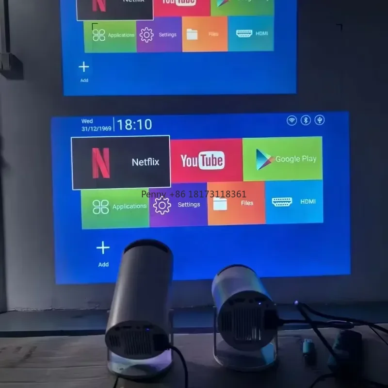 Smart Home Theater - โปรเจคเตอร์อัจฉริยะรุ่นล่าสุด HY300 Pro โปรเจคเตอร์อัตโนมัติขนาดเล็กสำหรับโฮมเธียเตอร์ ฉายภาพยนตร์ ระบบแอนดรอยด์