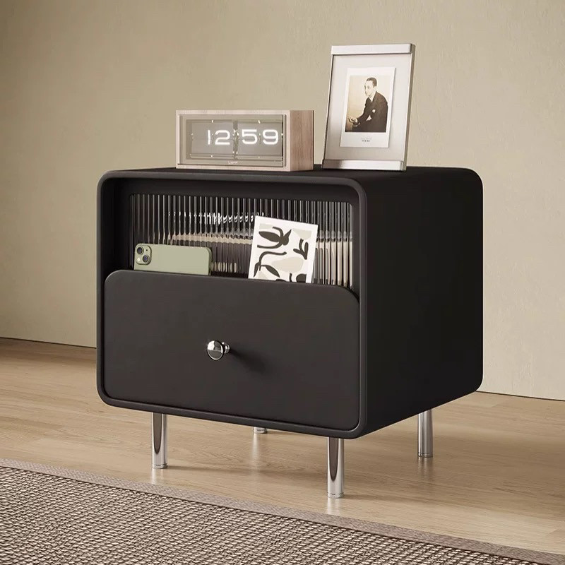 Smart Home Interior - โต๊ะข้างเตียงดีไซน์สวยหรูสไตล์นอร์ดิก โต๊ะข้างเตียงสำหรับห้องนอนสุดหรู เฟอร์นิเจอร์ตกแต่งบ้าน