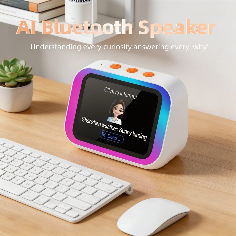 Smart Home Ai - ลำโพงบลูทูธ AI 5.4 พร้อมผู้ช่วยเสียง AI หน้าจอสัมผัส