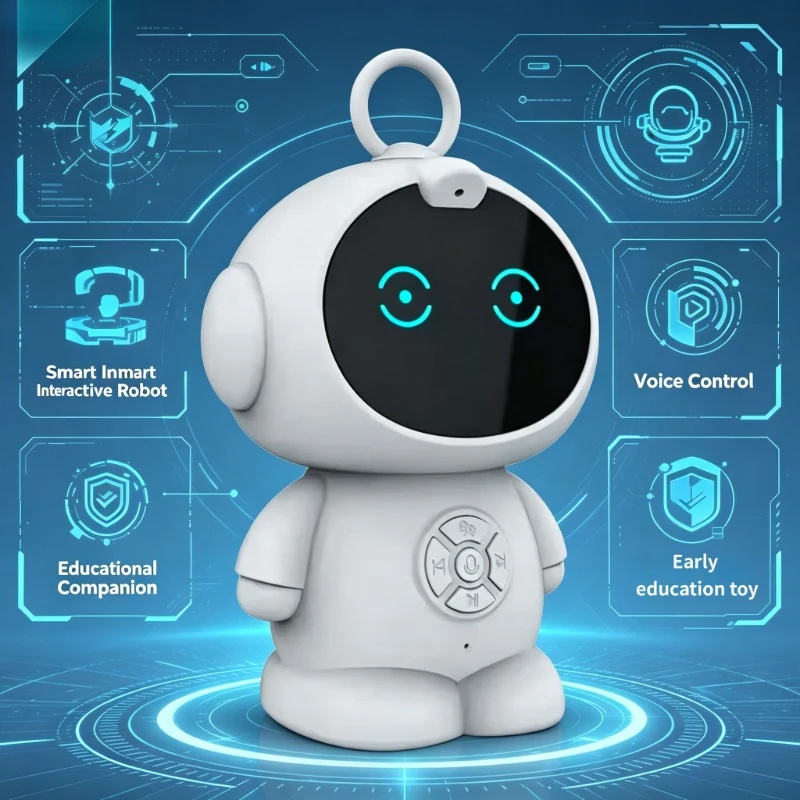 Smart Home Ai - หุ่นยนต์ AI อัจฉริยะพร้อม WiFi ของเล่นเสริมพัฒนาการสำหรับเด็ก เครื่องเรียนรู้การพูดและโต้ตอบด้วยเสียง