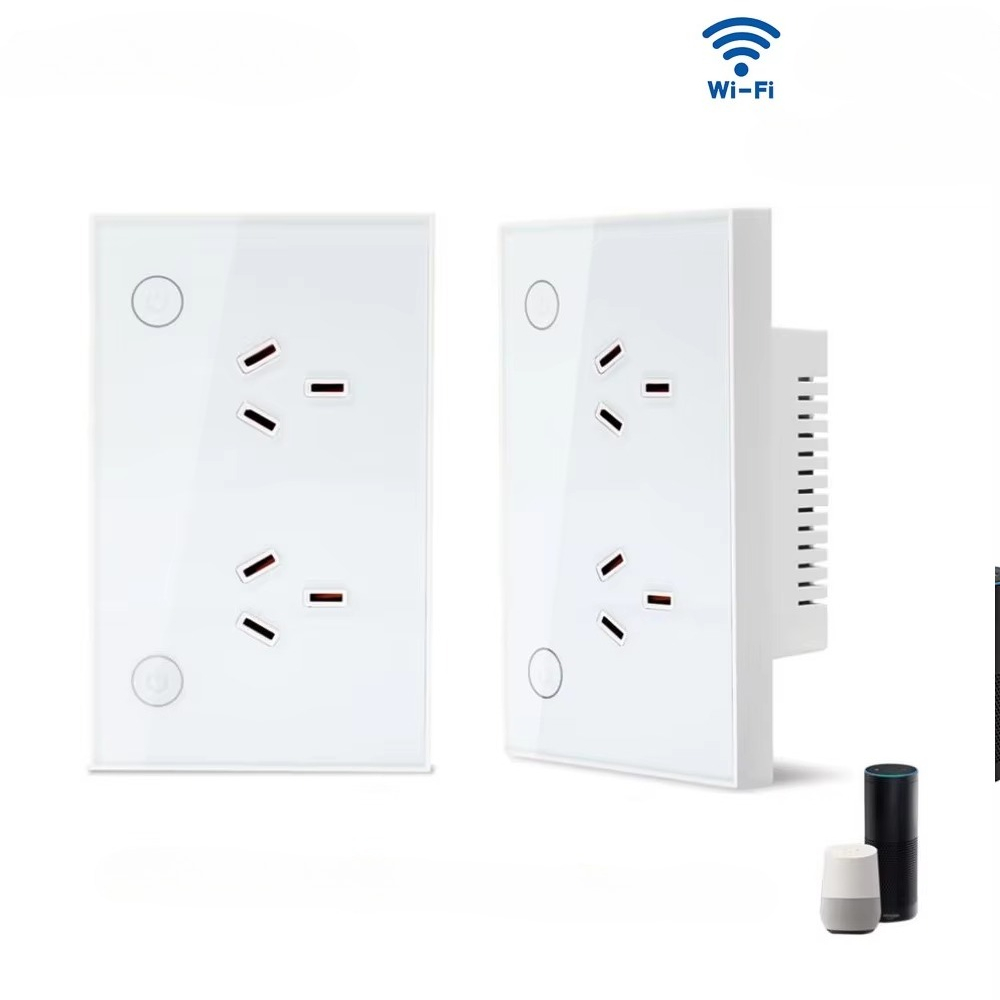 Smart Home Panel - ปลั๊กไฟอัจฉริยะ Zigbee Wi-Fi Matter AU พร้อมสวิตช์