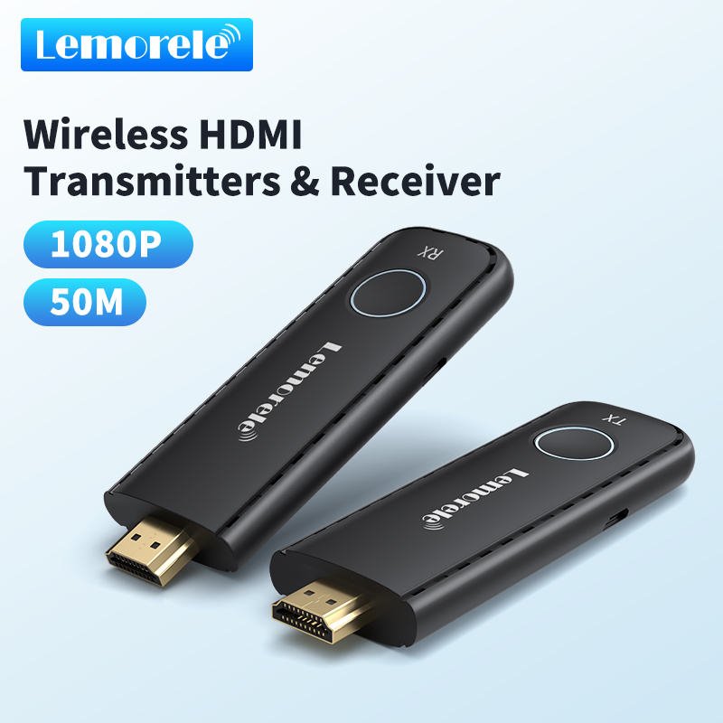 Smart Home For Pc - Lemorele เครื่องส่งสัญญาณ Wifi ไร้สายความยาว50เมตรตัวขยาย1080P60Hz อะแดปเตอร์แสดงผลดองเกิลสำหรับทีวีจอโปรเจคเตอร์พีซี