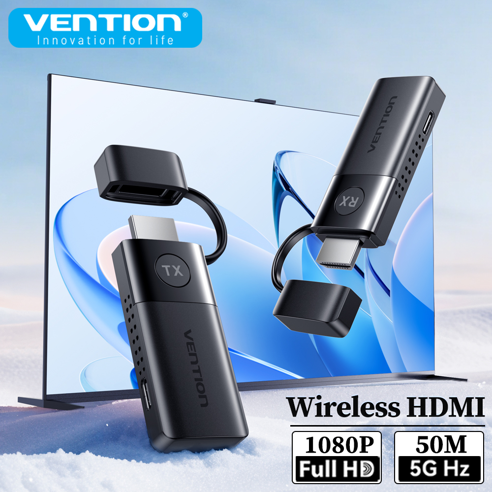 Smart Home For Pc - Vention เครื่องส่งสัญญาณและตัวรับสัญญาณ HDMI ไร้สาย 1080P @