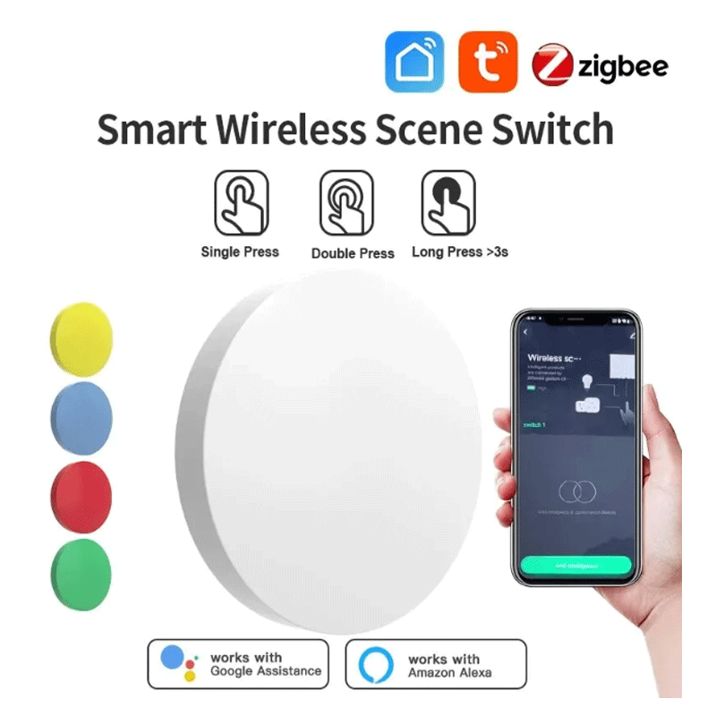 ทูยา ซิกบีปุ่มไร้สายอัจฉริยะ ส - Smart Home Google Assistant บทวิจารณ์และราคา