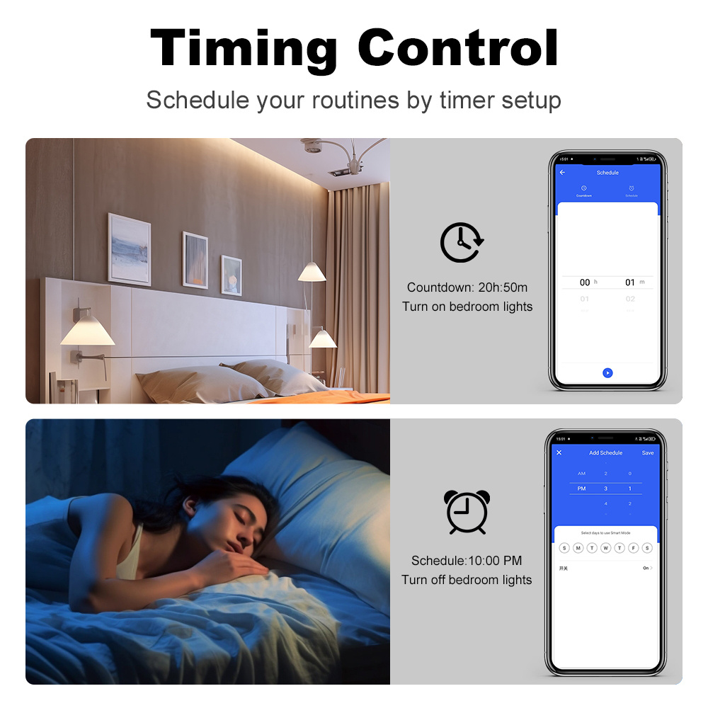 สวิตช์อัจฉริยะ Manhot Zigbee ไ - Smart Home Google Assistant บทวิจารณ์และราคา