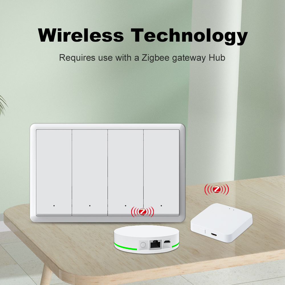 สวิตช์อัจฉริยะ Manhot Zigbee ไ - Smart Home Google Assistant บทวิจารณ์และราคา
