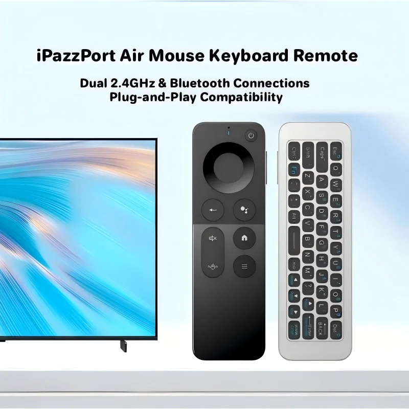 IPazzPort 2.4G และบลูทูธมินิคี - Smart Home Keyboard บทวิจารณ์และราคา