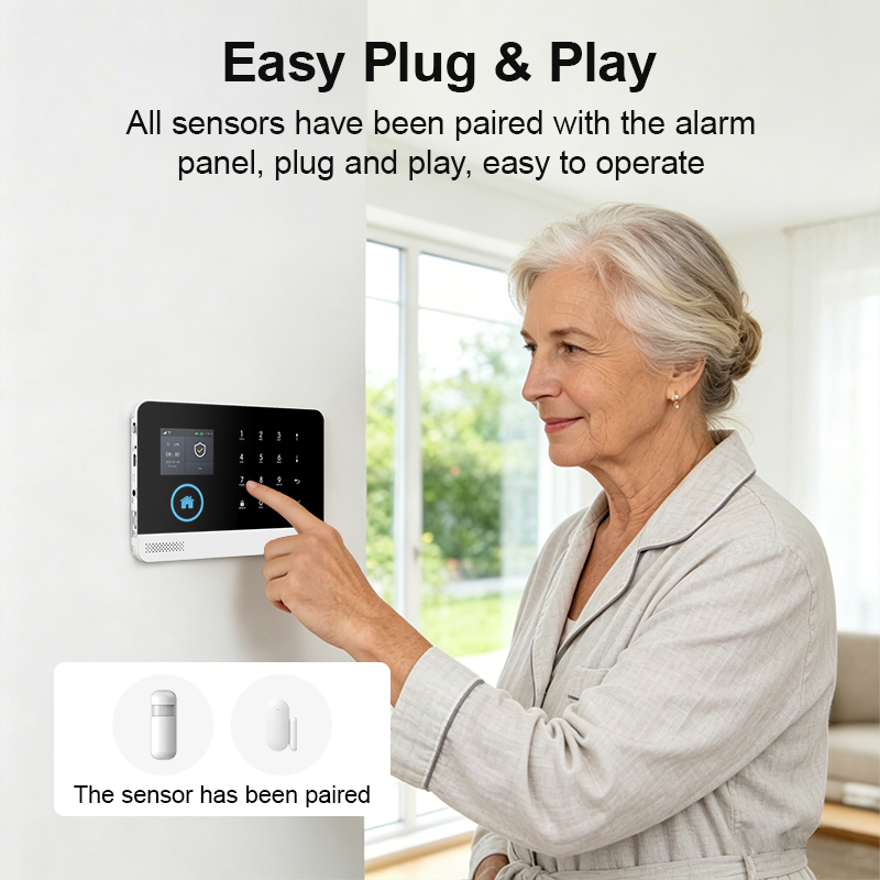 ระบบเตือนภัยบ้านอัจฉริยะ ทำงาน - Smart Home Keyboard บทวิจารณ์และราคา
