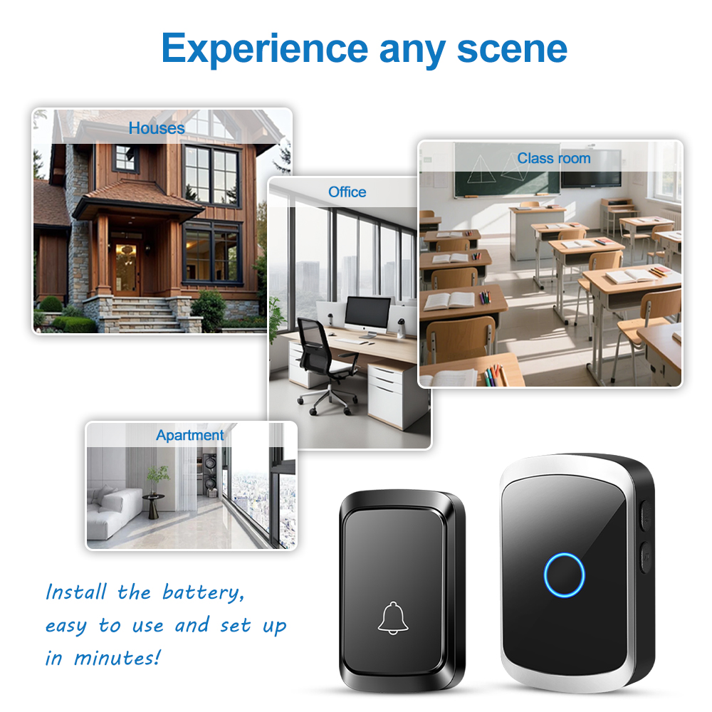สมาร์ทไร้สาย Doorbell ประตู CH - Smart Home Theater บทวิจารณ์และราคา