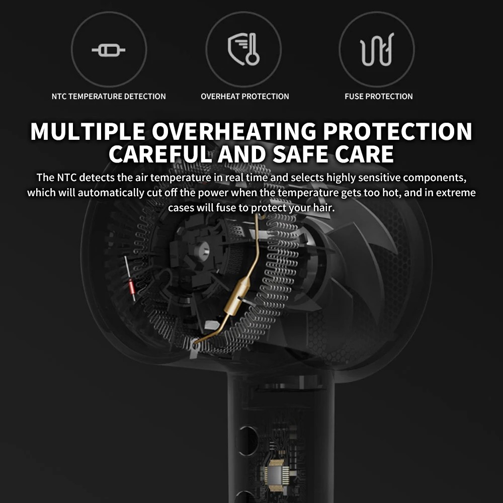 ใหม่ MIJIA H300 ไดร์เป่าผมไอออ - Smart Home Yeelight บทวิจารณ์และราคา