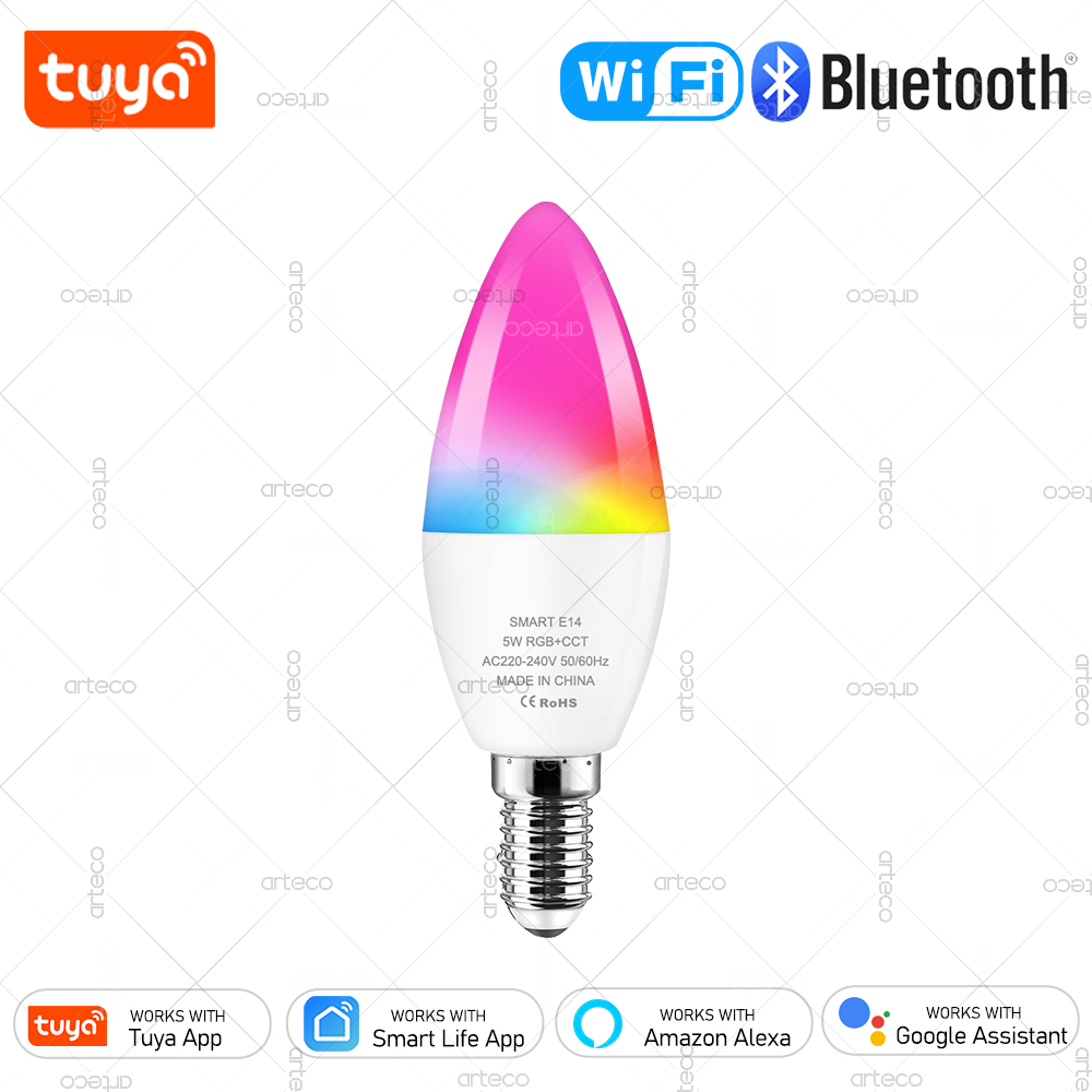 Tuya E14 เทียนโคมไฟ Smart Life - Smart Bulb บทวิจารณ์และราคา