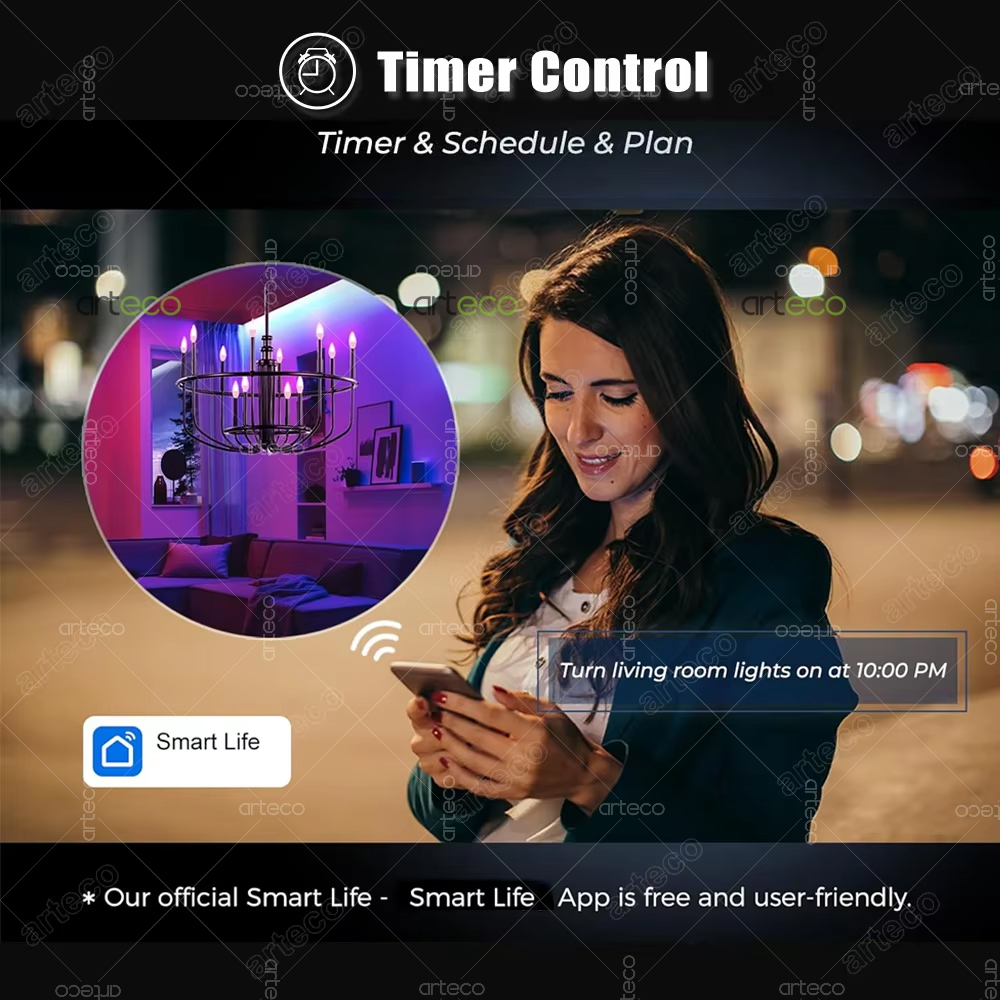 Tuya E14 เทียนโคมไฟ Smart Life - Smart Bulb บทวิจารณ์และราคา