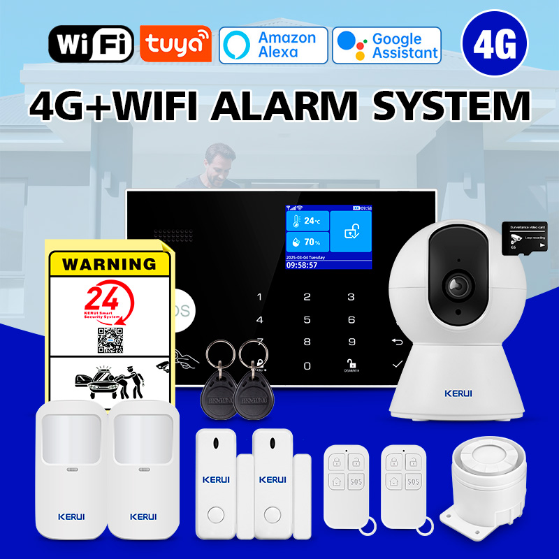 ระบบเตือนภัยบ้าน KERUI WiFi+4G - Smart Home Keyboard บทวิจารณ์และราคา