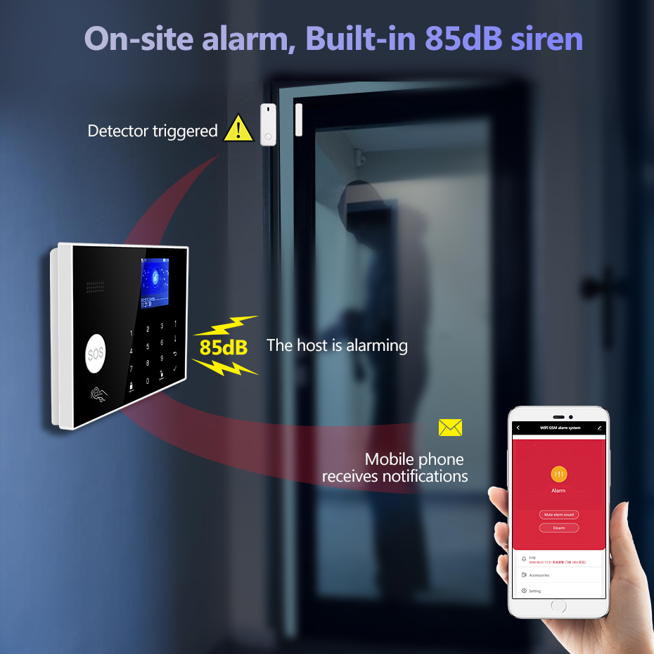 ระบบเตือนภัยบ้าน KERUI WiFi+4G - Smart Home Keyboard บทวิจารณ์และราคา