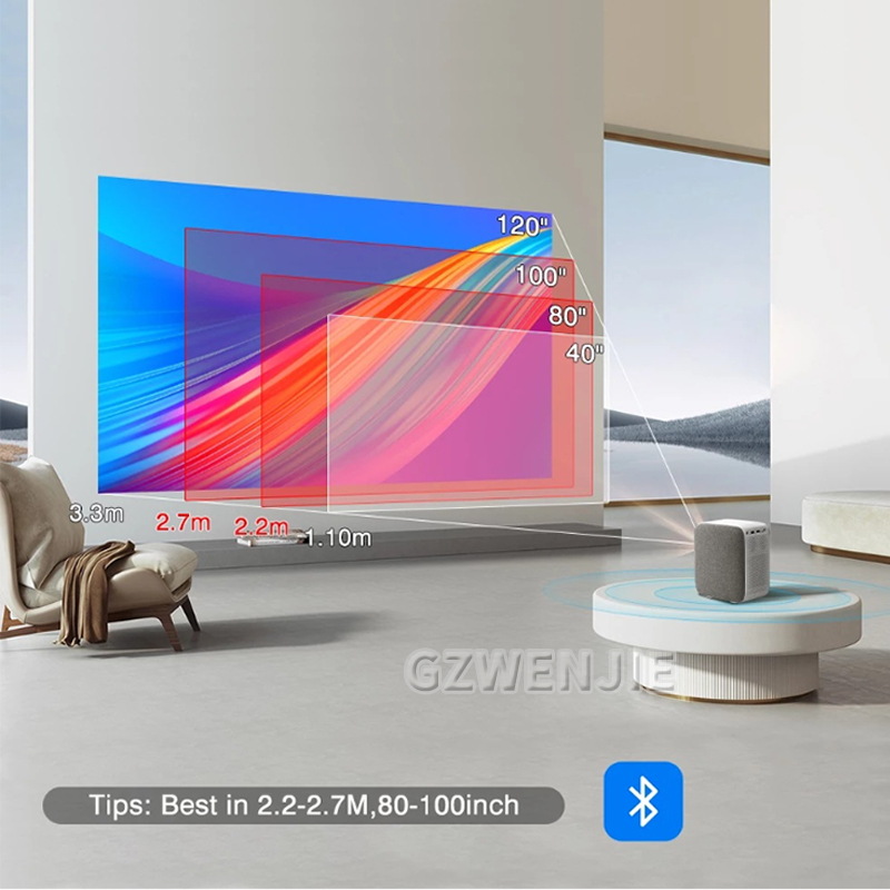 H6 มินิโปรเจคเตอร์ LED 1080P ฟ - Smart Home Theater บทวิจารณ์และราคา