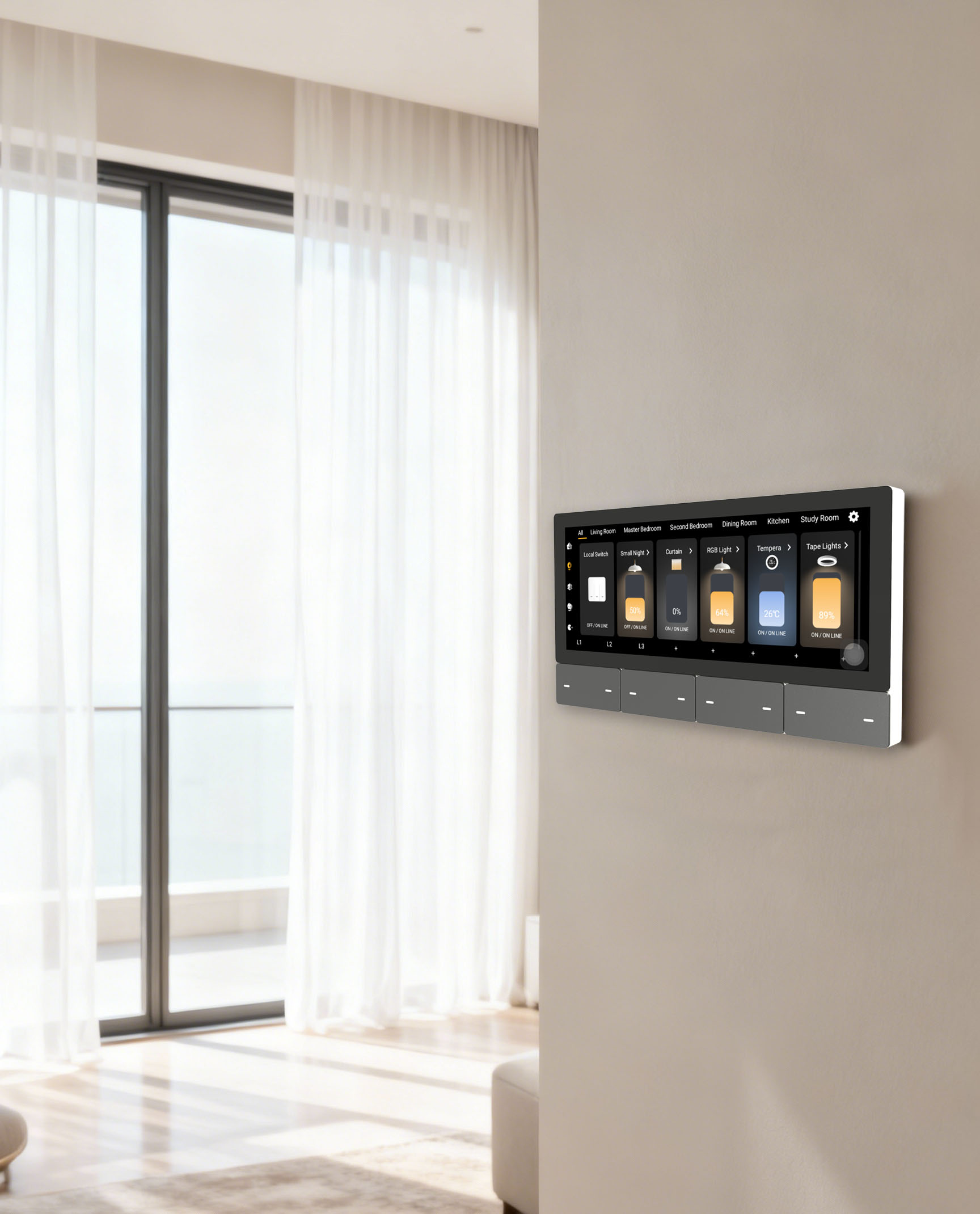 เครื่องเล่นเพลงหน้าจอสัมผัส F5 - Smart Home Panel บทวิจารณ์และราคา