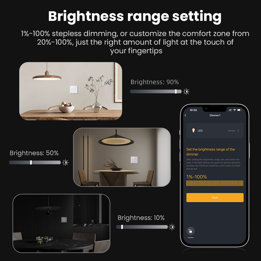 AVATTO WiFi 1/2 Gang Smart Dim - Smart Home Panel บทวิจารณ์และราคา