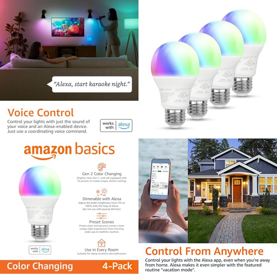 หลอดไฟ LED อัจฉริยะ A19, 9W เท - Smart Bulb บทวิจารณ์และราคา