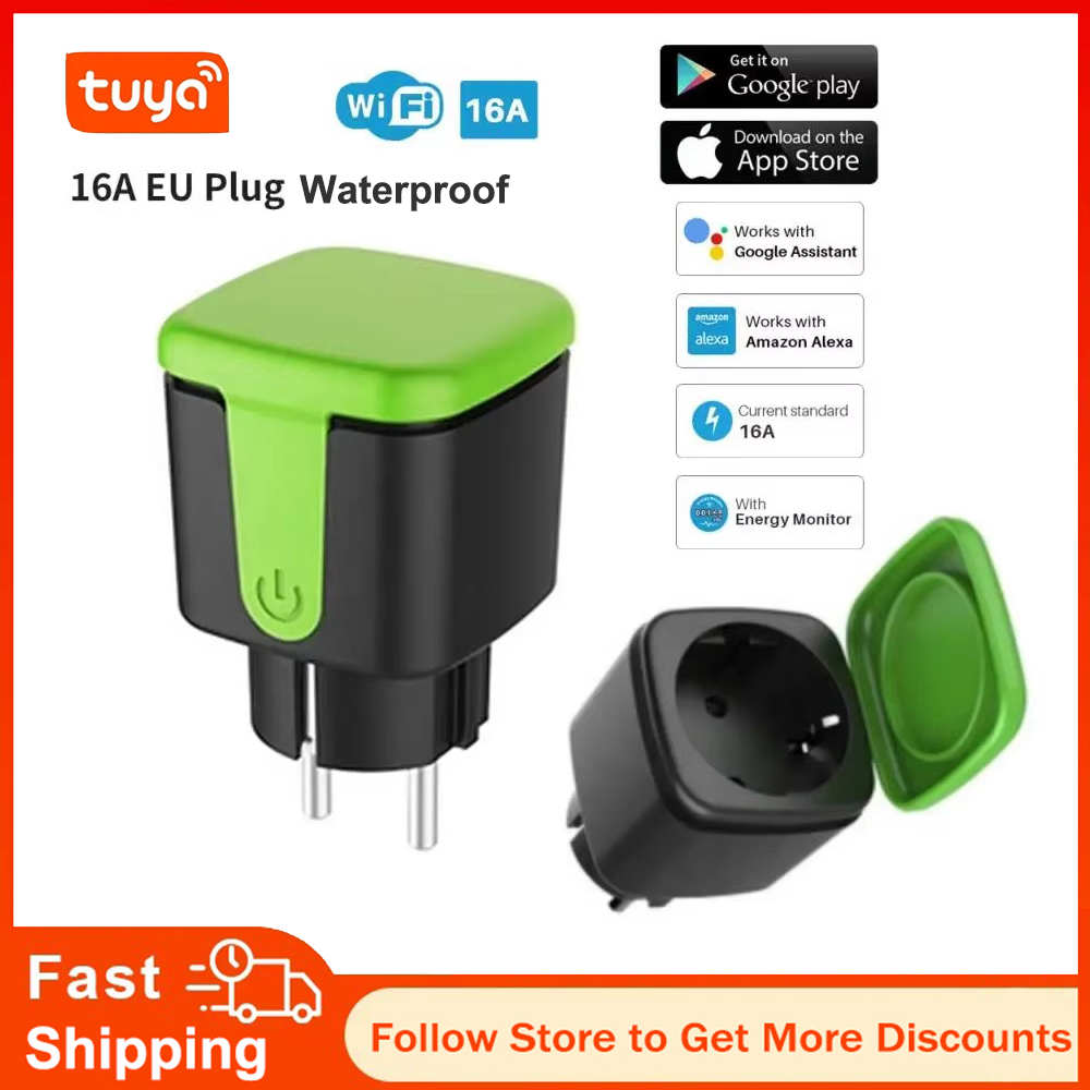 ปลั๊กไฟอัจฉริยะ Tuya EU 16A Wi - Smart Home Google Assistant บทวิจารณ์และราคา