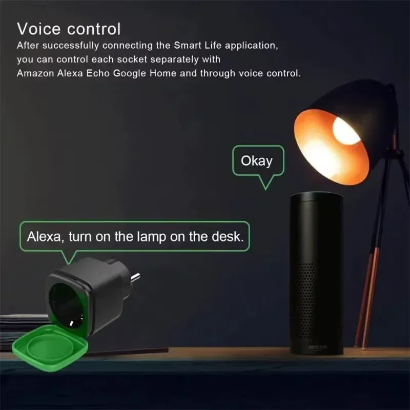 ปลั๊กไฟอัจฉริยะ Tuya EU 16A Wi - Smart Home Google Assistant บทวิจารณ์และราคา