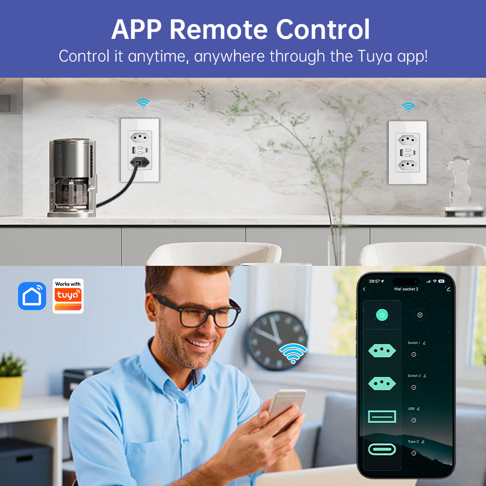 MANHOT ปลั๊กไฟอัจฉริยะ Wifi สำ - Smart Home Google Assistant บทวิจารณ์และราคา
