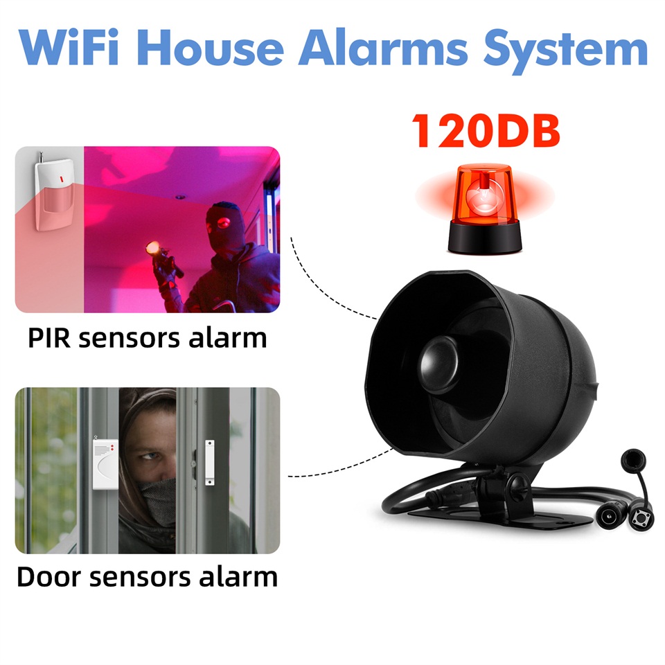 KERUI 120dB ระบบเตือนภัยไซเรน  - Smart Home Speaker บทวิจารณ์และราคา