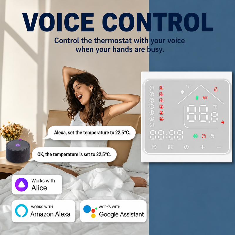 เครื่องควบคุมอุณหภูมิพื้นแบบ W - Smart Home Wiser บทวิจารณ์และราคา