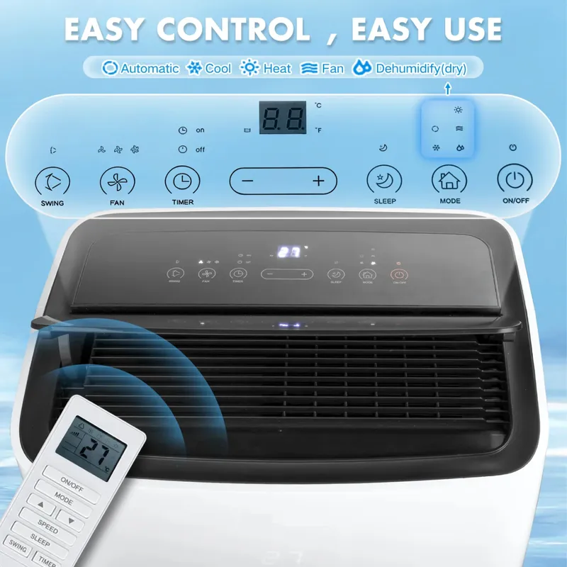 เครื่องปรับอากาศแบบพกพาสำหรับใ - Smart Home Wifi บทวิจารณ์และราคา