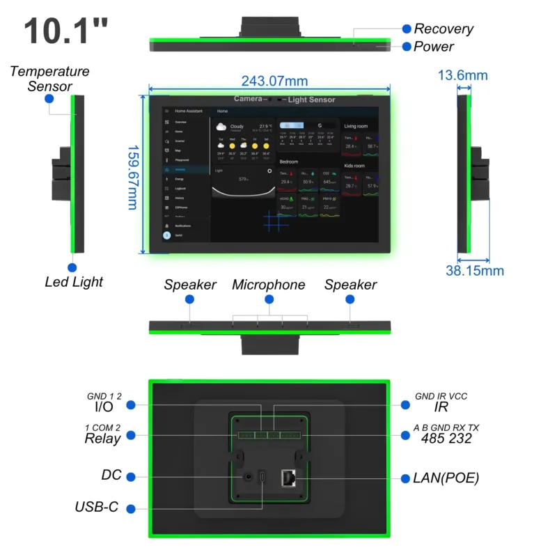 แผงควบคุมบ้านอัจฉริยะ Home Ass - Smart Home Panel บทวิจารณ์และราคา