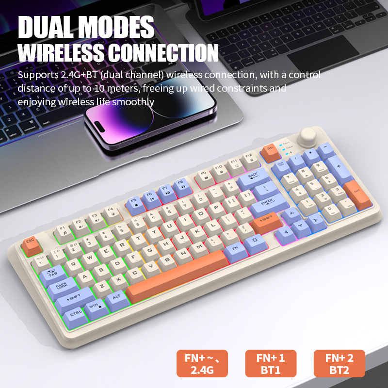 คีย์บอร์ดไร้สายสเปนรัสเซียอาหร - Smart Home Keyboard บทวิจารณ์และราคา