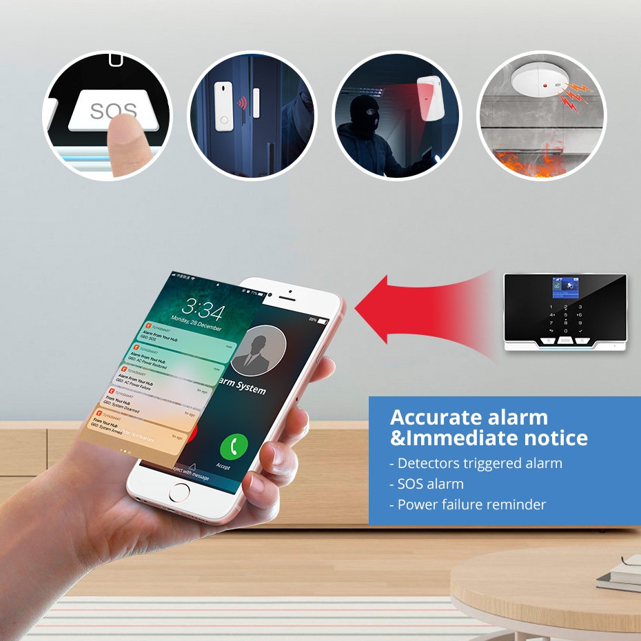 KERUI G20 WIFI GSM พร้อม Motio - Smart Home Keyboard บทวิจารณ์และราคา