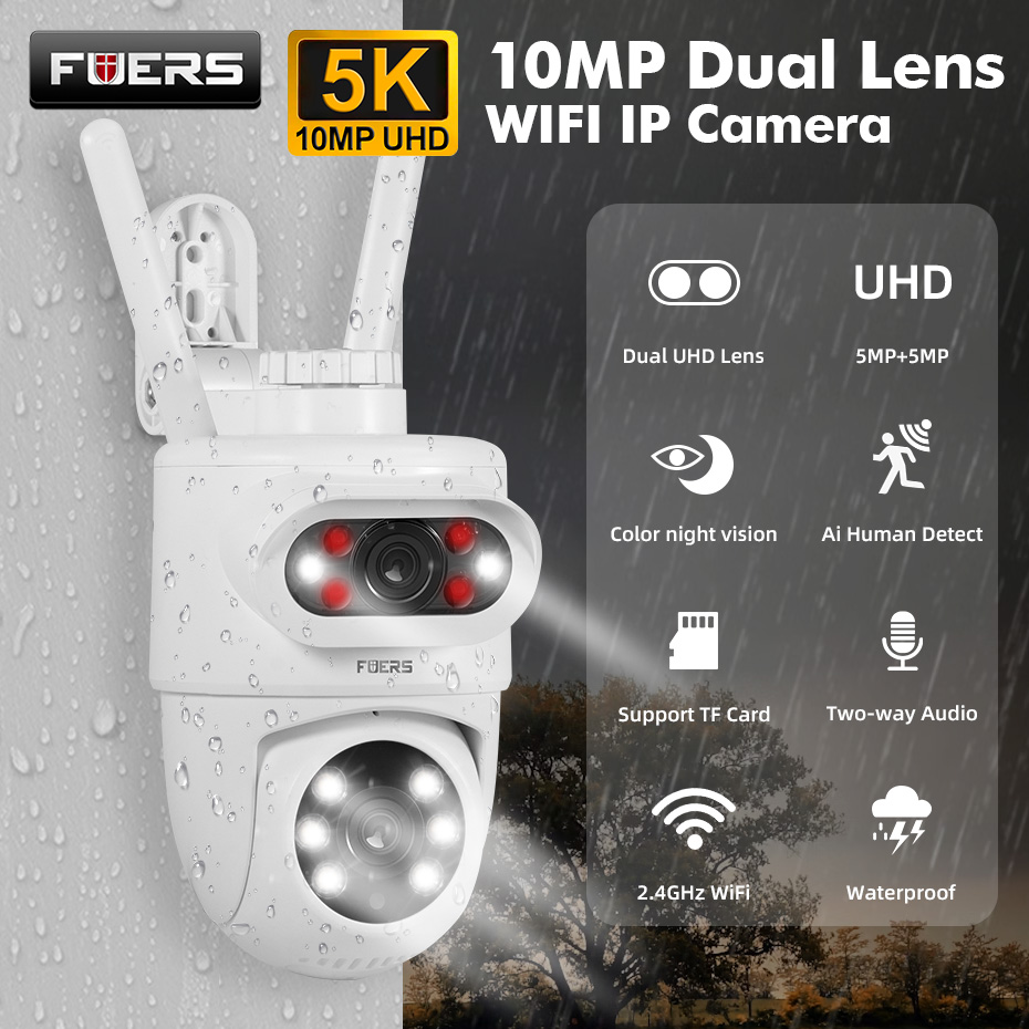 FUERS 5K 10MP Dual เลนส์ IP กล - Smart Home Camera Ezviz บทวิจารณ์และราคา